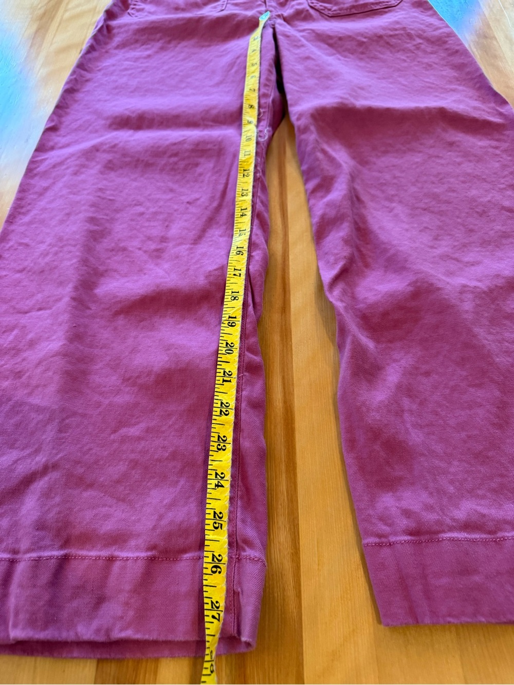Maeve Wide-Leg Cotton Pants in Bright Purple - Picture 8 of 9